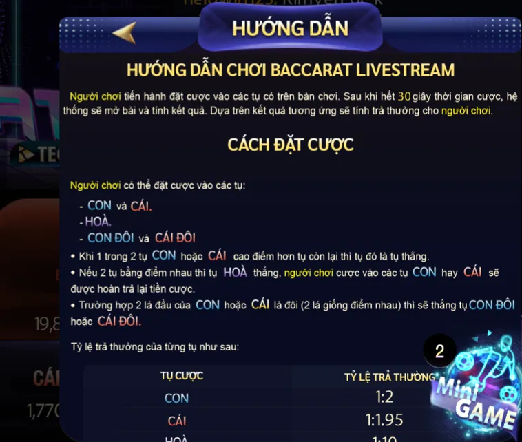 Hướng Dẫn Chi Tiết Cách Chơi Baccarat Casino Tại 789Club
