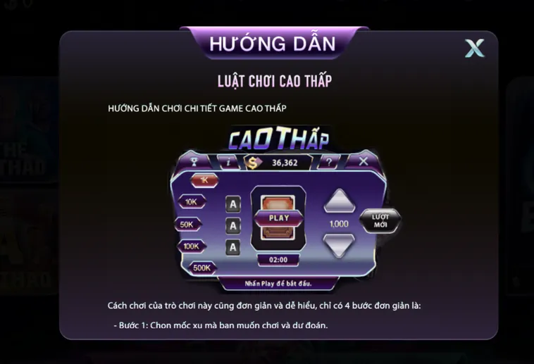Chinh Phục Minigame Cao Thấp tại 789Club Cơ Hội Chiến Thắng Đỉnh Cao Mỗi Ngày