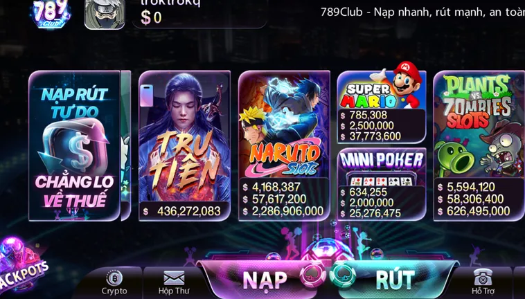 Các Game Được Yêu Thích Tại Nổ Hũ 789Club Đỉnh Cao Cơ Hội Đổi Đời Mỗi Ngày
