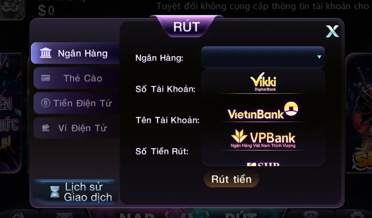 Rút Tiền 789Club Về Ngân Hàng Siêu Tốc Độ Đảm Bảo An Toàn Tuyệt Đối Cho Mọi Game Thủ