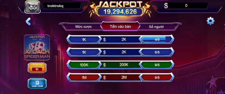 Chinh Phục Siêu Phẩm Xì Dách Spidermen Tại 789Club Đẳng Cấp Nhất